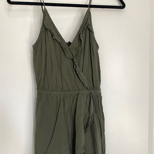 Express spaghetti fit&flare dress